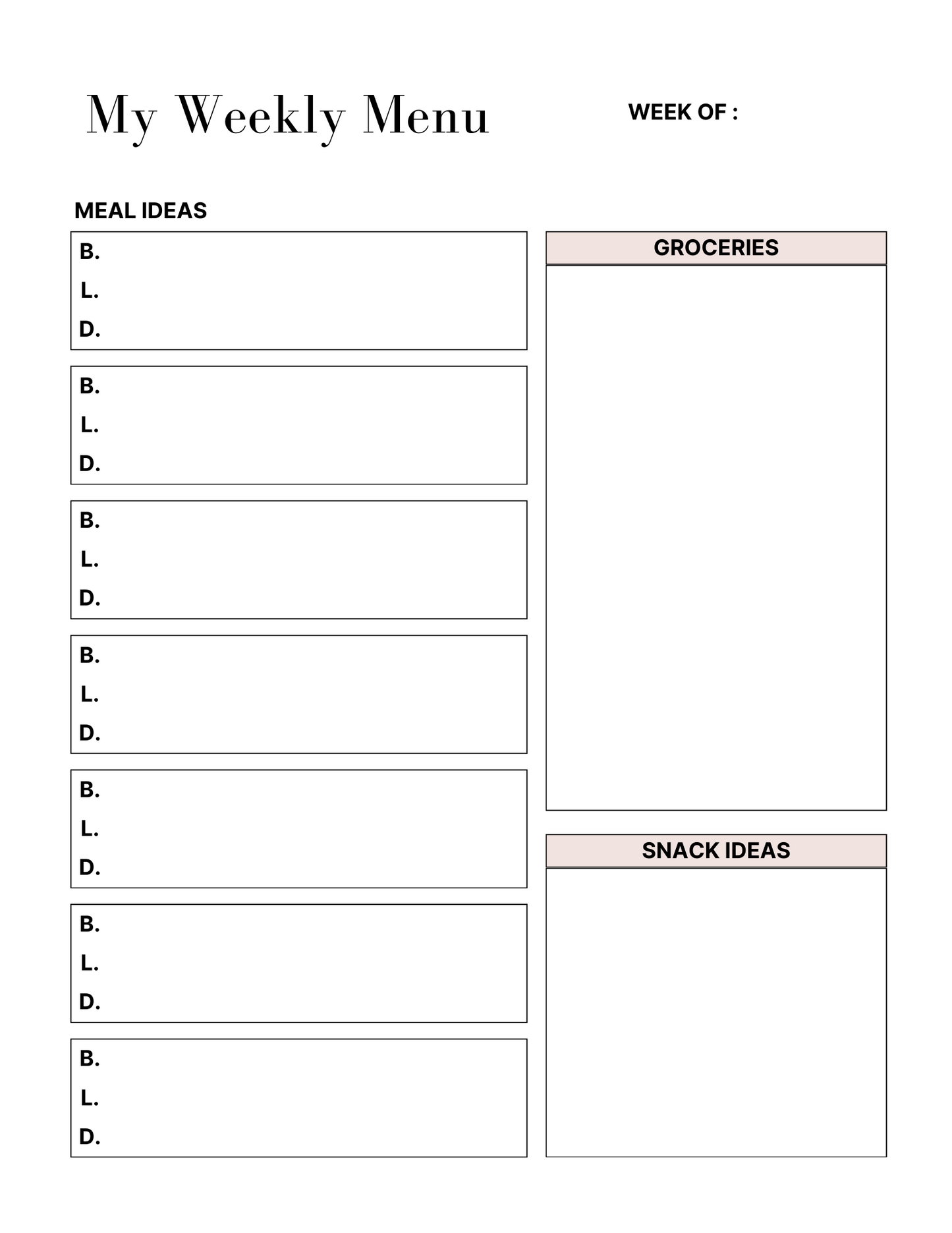 Customizable Self Care & Wellness Planner (64 pages)