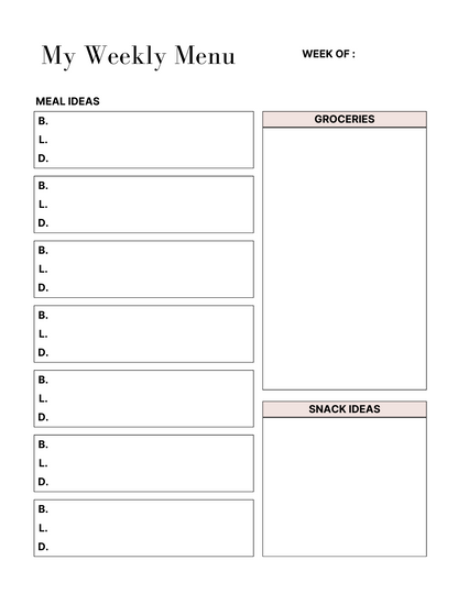 Customizable Self Care & Wellness Planner (64 pages)