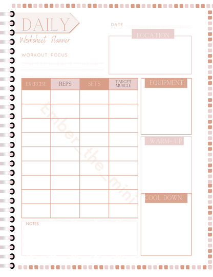 Home Management 50-Page Customizable Planner