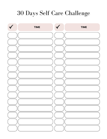 Customizable Self Care & Wellness Planner (64 pages)