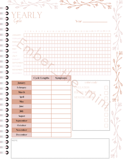 Home Management 50-Page Customizable Planner