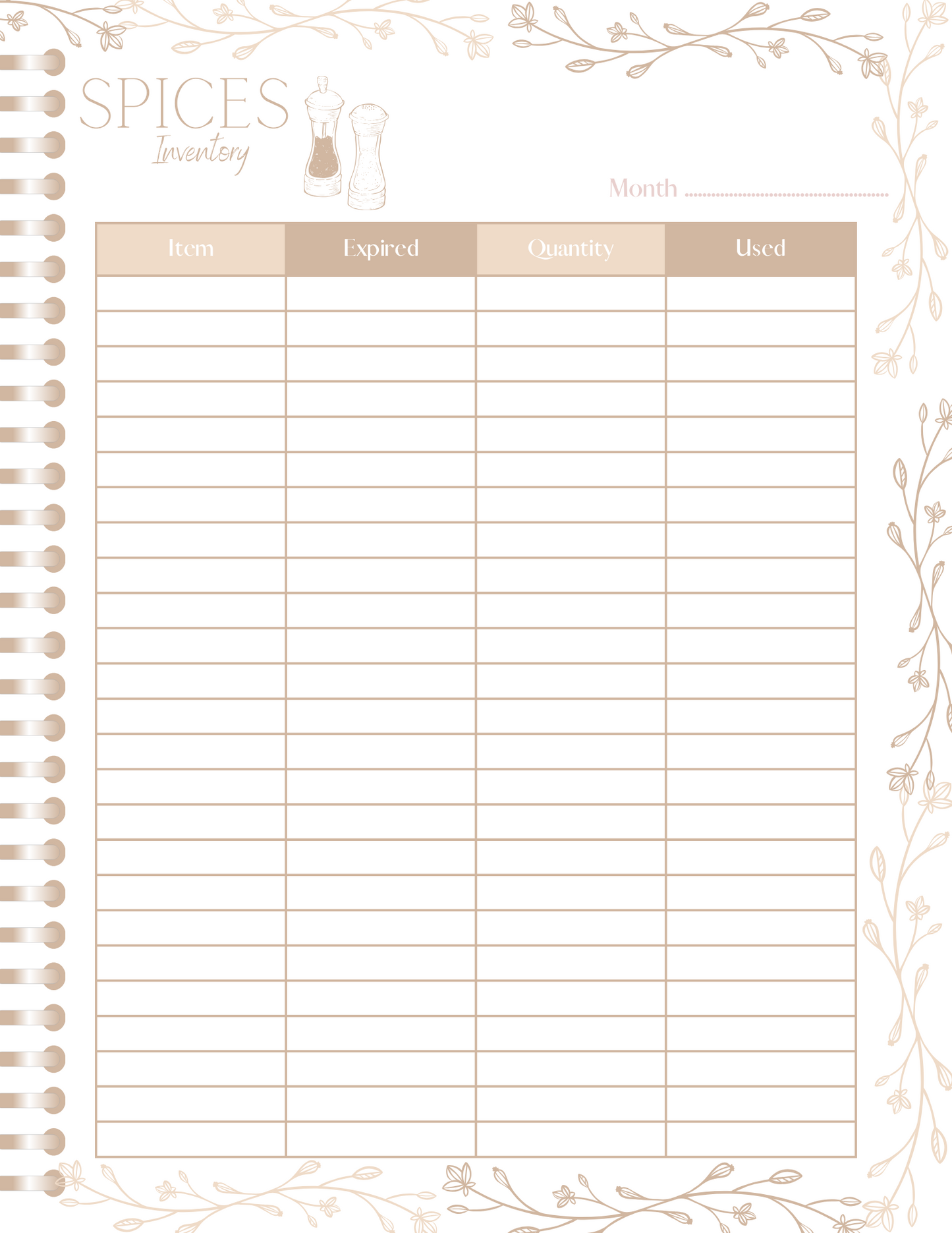 Customizable Neutral Planner (61 pages)