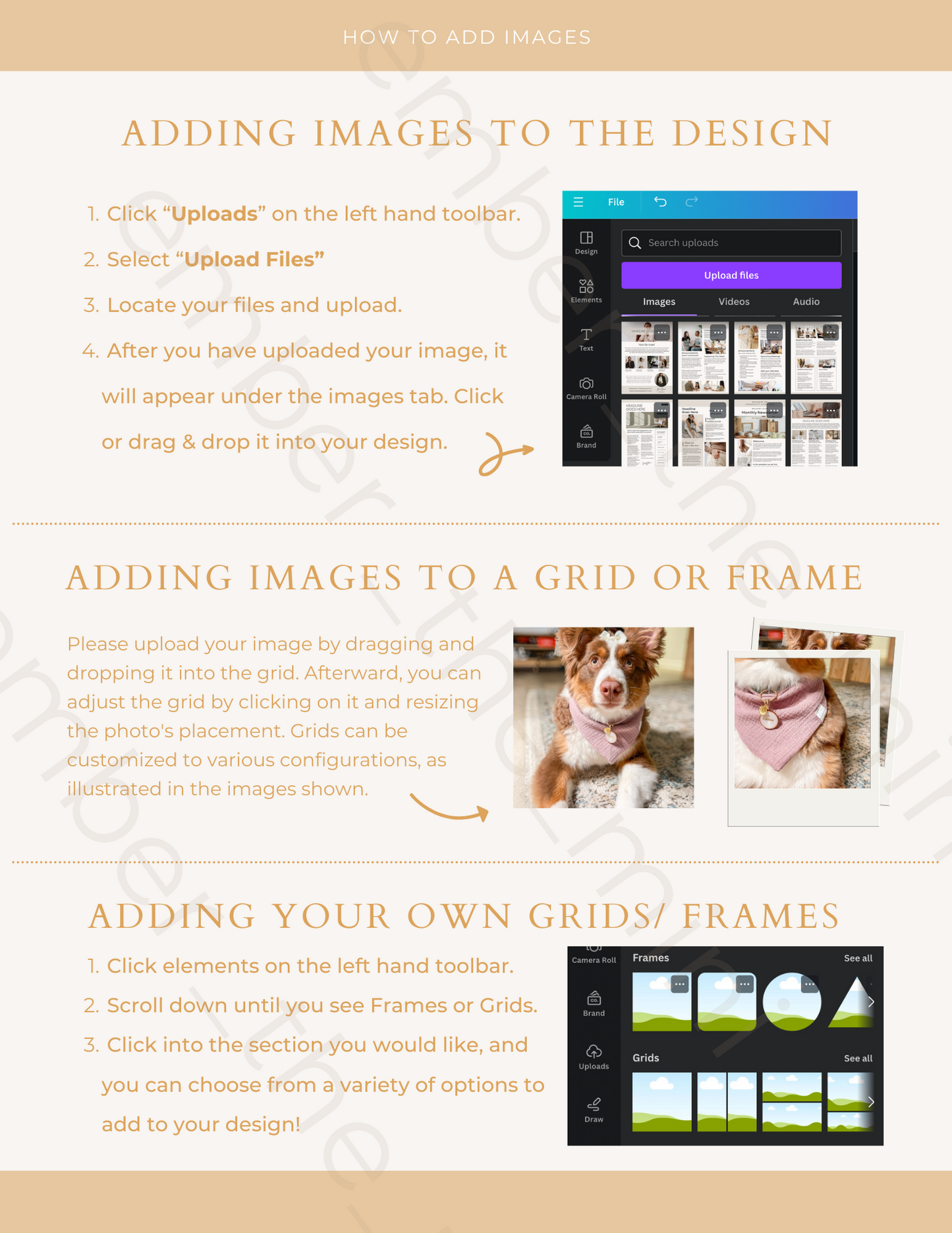 How to Canva Guide - 9 Page