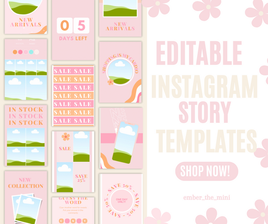 Customizable Bright Bold Instagram Story Template Bundle (46 PGS)